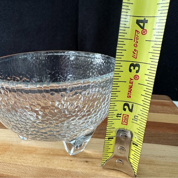 Four Crisa Footed Clear Bowls- Salsa or Dip- Libbey Hit Collection-Discontinued - Picture 6 of 7